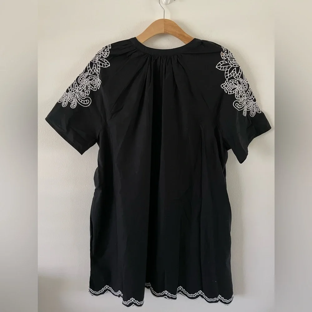 Universal Thread Embroidered Eyelet Shift Dress XL 